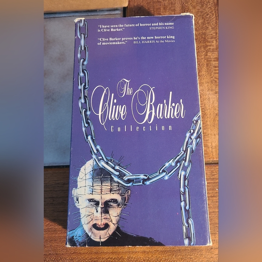 The Clive Barker Collection VHS Box Set HELLRAISER & HELLRAISER II HELLBOUND